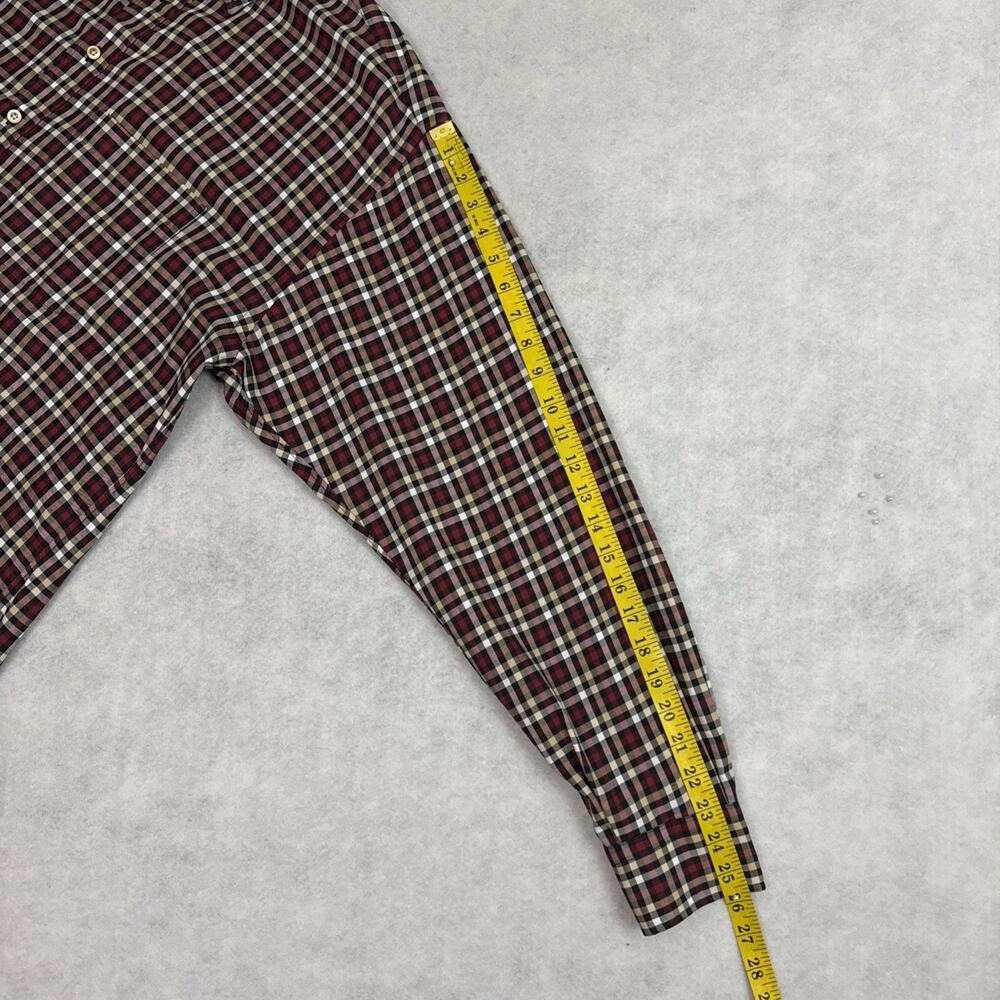 Burberry London Shirt Mens XL Plaid Button Down Nova Check Cotton Long Sleeve - Picture 8 of 12